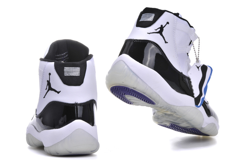 Air Jordan 11 Mens Shoes Aaa Black/White/Purple Online